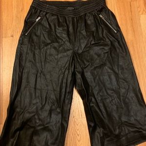 Faux leather cropped pants from eloquii